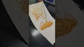 How to obtain fabric with golden effect?