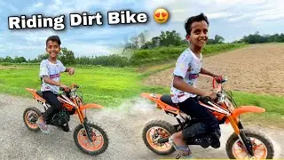 Zeeshan Riding His Dirt Bike 😍 Heavy Drive 😅