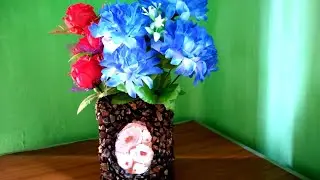 Cardboard Flower vase//DIY Vase//Stone Flower pot Making Ideas at Home