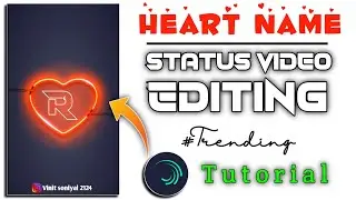 How to make name status video editing || instagram new trending name video editing || alightmotion