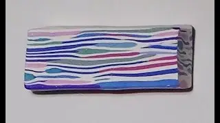 Polymer Clay Cane - Random Uneven Stripes