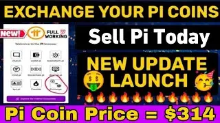 Exchange Your Pi Coin || Sell Pi Today New Update 🤯 || 1Pi Price = $314 🤑 #pinetwork #cryptocurrency