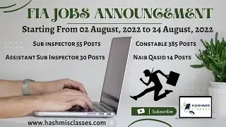 FIA Jobs opening 2022 #jobs #jobsearch #earning #govtjobs #pakistanews