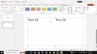 How to split a slide into two parts in PowerPoint