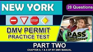 New York Permit Test 2025  | NY Permit Practice Test | Part 2