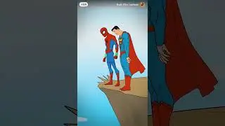 Superman and spider man funny imposter 🤣😂🕸️🕷️♂️👞😹😀😁