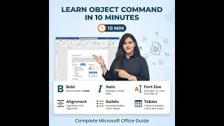MS Word Object Command &ndash; Insert Excel, PDF & Other Files Like a Pro #msoffice #objectshow #msword