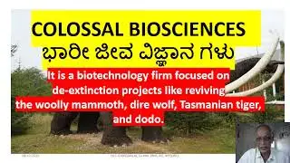 COLOSSAL BIOSCIENCES - RE CONSTRUCTION OF EXTINCT LIFE