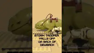 Storm Trooper falls off Da Back of Dewback @JediMasterMatthew
