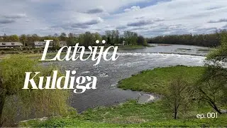Latvia Kuldiga  Venta river Old building