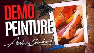 Demo peinture abstraite rouge & éditions limitées !