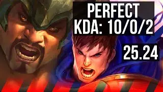 MORDEKAISER vs GAREN (TOP) | Perfect KDA: 10/0/2 | KR Diamond | 25.24