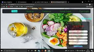 Daily Meal management system software using HTML, CSS, javascript, PHP