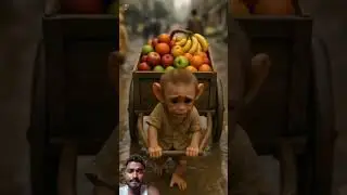 Poor Baby Monkey Clothes shopping story 😭 #emotional #monkey #story #viralvideo #react