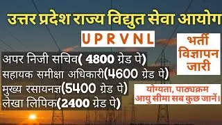 UPRVNL APS ARO VACANCY 2022 | UPRVNL VACANCY 2022 | UPRVNL LEKHA LIPIK VACANCY 2022