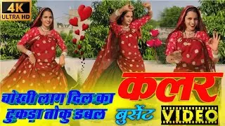 INSTA TRENDING VIRAL DANCE || चोखी लाग दिल का टुकड़ा तोकु डबल कलर बुर्सेट || #aartimeena #Meenageet