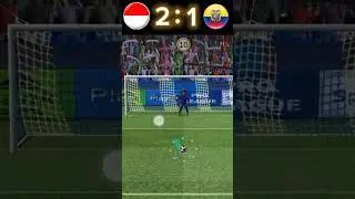 Penalty kick I Indonesia vs Ecuador#football #pro kick soccer#shorts #pls