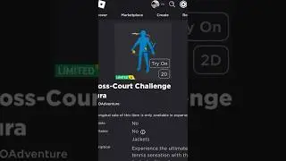 ( Limited UGC Item ) How to get CROSS COURT CHALLENGE AURA ROBLOX ( 2023 ) DeanOfficial YT