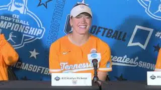Lady Vols Coach Karen Weekly, Karlyn Pickens, Gabby Leach post-game vs. Ohio State