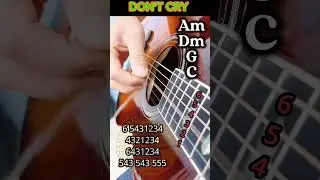 DON'T CRY #guitar #fingerstyleguitar #guitarramusica #guitarstyle