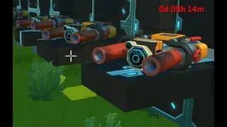 Scrap Mechanic Survival OVER 250 rounds a second !! Gun Wall Auto farm defense