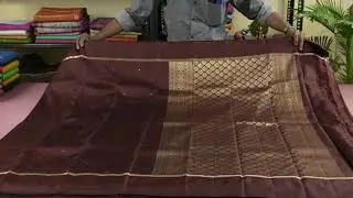 Chocolate brown light weight kanjivaram silk saree SS6479 #indianhandlooms #bridalsarees