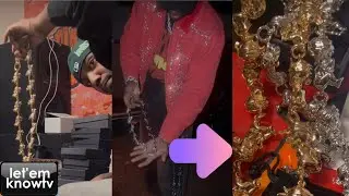 Fabolous Inspects A Wallet Chain He Got From Juelz Santana To See Of Its Real💎💦💧