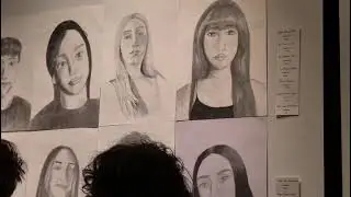 La biblioteca del IES Emilio Canalejo inaugura una exposición de retratos del alumnado de Artes