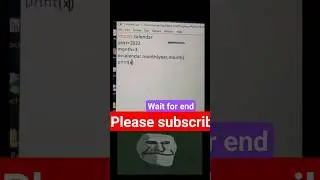 wait for end 😂 | please subscribe | calender code #shorts #coding #python