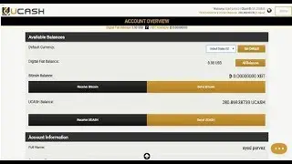 Free UCASH COIN  280 No Investement. Free Earning Station