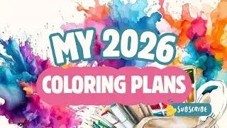 10 PROJECT BOOKS!🤯 My 2026 Coloring Plans #coloring #coloringbook #colouring 