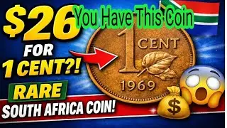 1969 South Africa 1 Cent Coin Value 💰 | Rare Old Coin Worth $26? | Old Coin Gold Mine