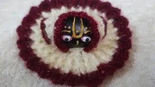 Easy to make crochet dress for thakur ji. शालिग्राम की पोशाक बनाएं ऊनी .