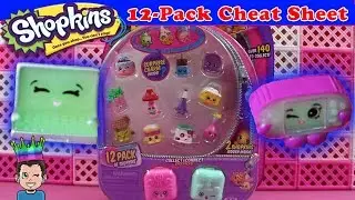 Season 5 Shopkins Cheat Sheet ♛ 12-Pack #19 - Hidden Shopkins Blind Bags Video Guide | Shopking