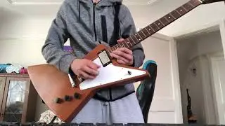 “Air shredder” Fortnite emote on the guitar