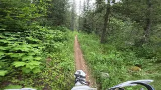 Day 2 part 2, Wallace Idaho Hard Enduro single dirt bike. Amazing single track trails.