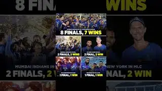 MUMBAI INDIANS IN IPL & CHAMPION LEAGUE8 FINALS, 7 WINS #mumbaiindians  #trending #shorts