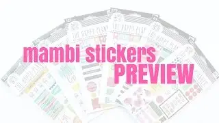 NEW mambi sticker flip-through