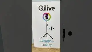 Qilive XL Tripod Ring Light Review 🔦 | Multi-Color Setup