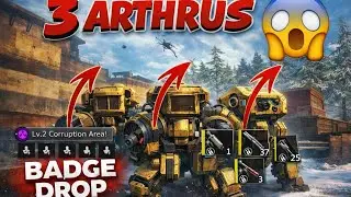 Badge drop mecha fighting and 3 arthrus destroyed my mecha 😱👌