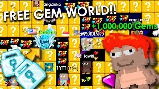 PUBLIC WORLD WITH 1,000,000 GEMS!! (EZ GEM PROFIT!!) | Growtopia