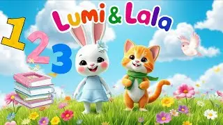 Learn Numbers 1 to 10 for Kids 🧠 | Counting Song with Lumi & Lala 🐰🐱 | Fun Educational Video 🎶✨
