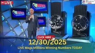 Mega Millions 12/30/25, Mega Millions Drawing Live, Mega Millions Lottery #megamillionsdrawing