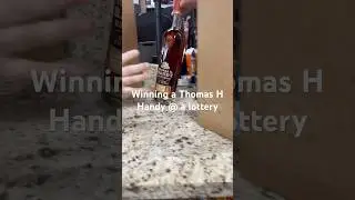 She won a Thomas H Handy today!  First time winning at Old Orchard Liquors!  #bourbonhunting