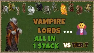 One Stack of Vampire Lords vs 7 Stacks of Tier 7 Units – Total Annihilation! | Heroes 3