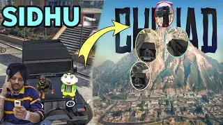 Sidhu Moose wala & Shinchan Monster Thar Ride on Mount Chiliad in GTA 5