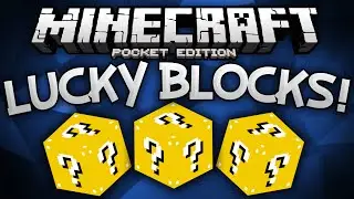 LUCKY BLOCKS IN MCPE!!! - Lucky Block Mod Challenge! - Minecraft Pocket Edition