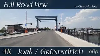 Jork/Gr&uuml;nendeich, Germany: L&uuml;he, Elbdeich, Sperrwerk - 4K (UHD/2160p/60p)