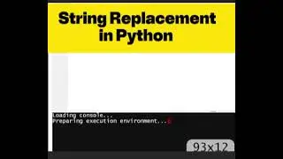 String Replacement in Python