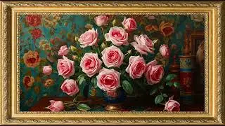 WALLPAPER TV ART FLOWERS 3 HOURS 